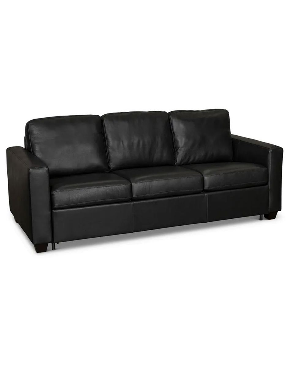 Kildonan Black Queen Sofa Bed - 5" Memory Foam Mattress, Easy Open/Close