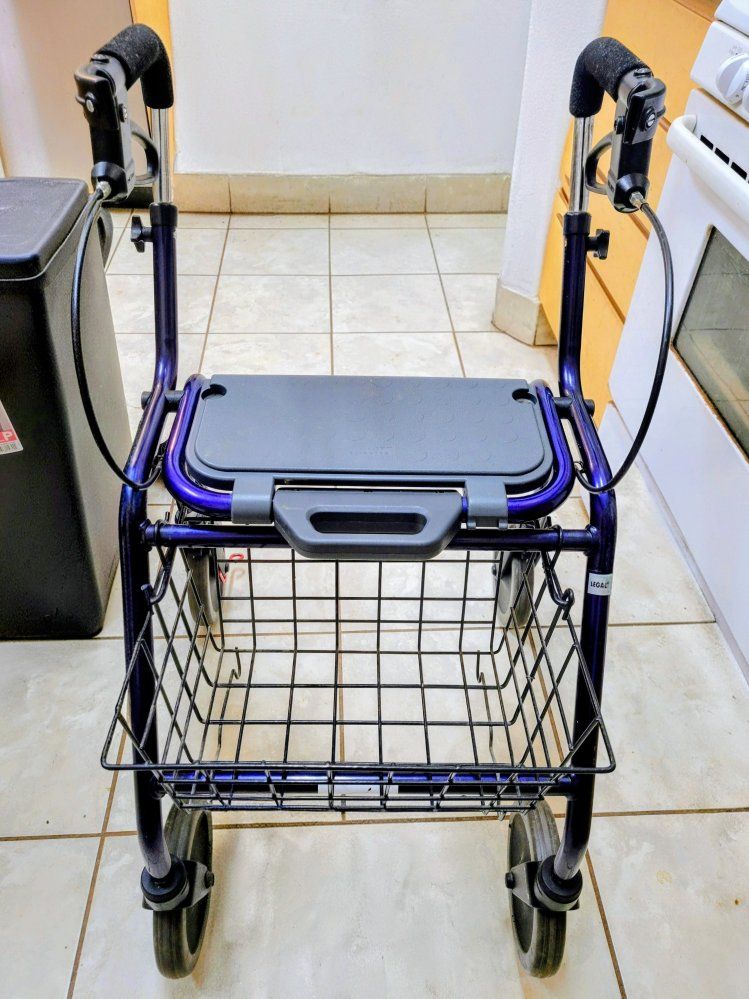 High-End Rollator Walker w/ Seat & Basket – Dolomite Legacy 600