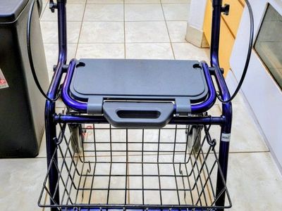 High-End Rollator Walker w/ Seat & Basket – Dolomite Legacy 600