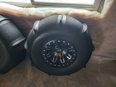 Scat-Trak Paddle Tires & Sand Blaster Sand Tires W/Beadlock Rims