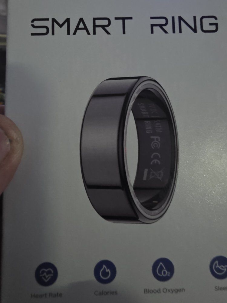 Smart Ring Fitness Tracker with Heart Rate Blood Oxygen Sleep Monitor