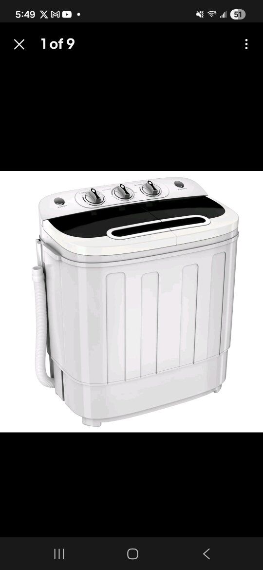Zeny Portable Twin Tub Washer H01-1568A