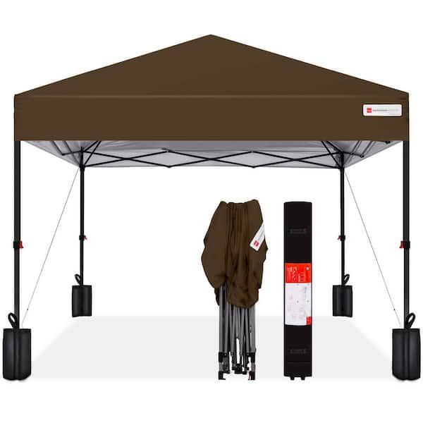 10x10 Easy Setup Brown Canopy