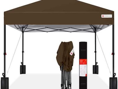 10x10 Easy Setup Brown Canopy