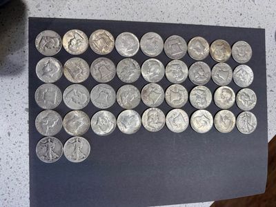 38 Silver Half Dollars Junk Silver