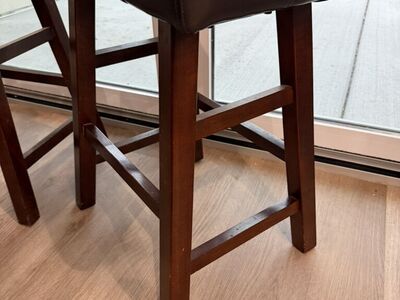 2 Saddle Bar Stools 24 High
