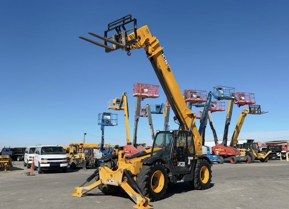 Used Telehandler Forklift 2019 JCB 510-56 4x4x4 10,000 LB 56' Reach ENCLOSED