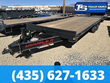 8.5x24 Double A Pro Series HB Deckover Equipment Trailer -  15.4K GVWR - Max Ramps