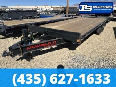 8.5x24 Double A Pro Series HB Deckover Equipment Trailer - 15.4K GVWR - Max Ramps