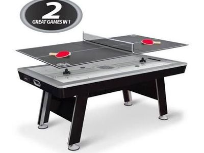 NHL Glaze Tek Hover Air Hockey and Ping Pong Table combination set