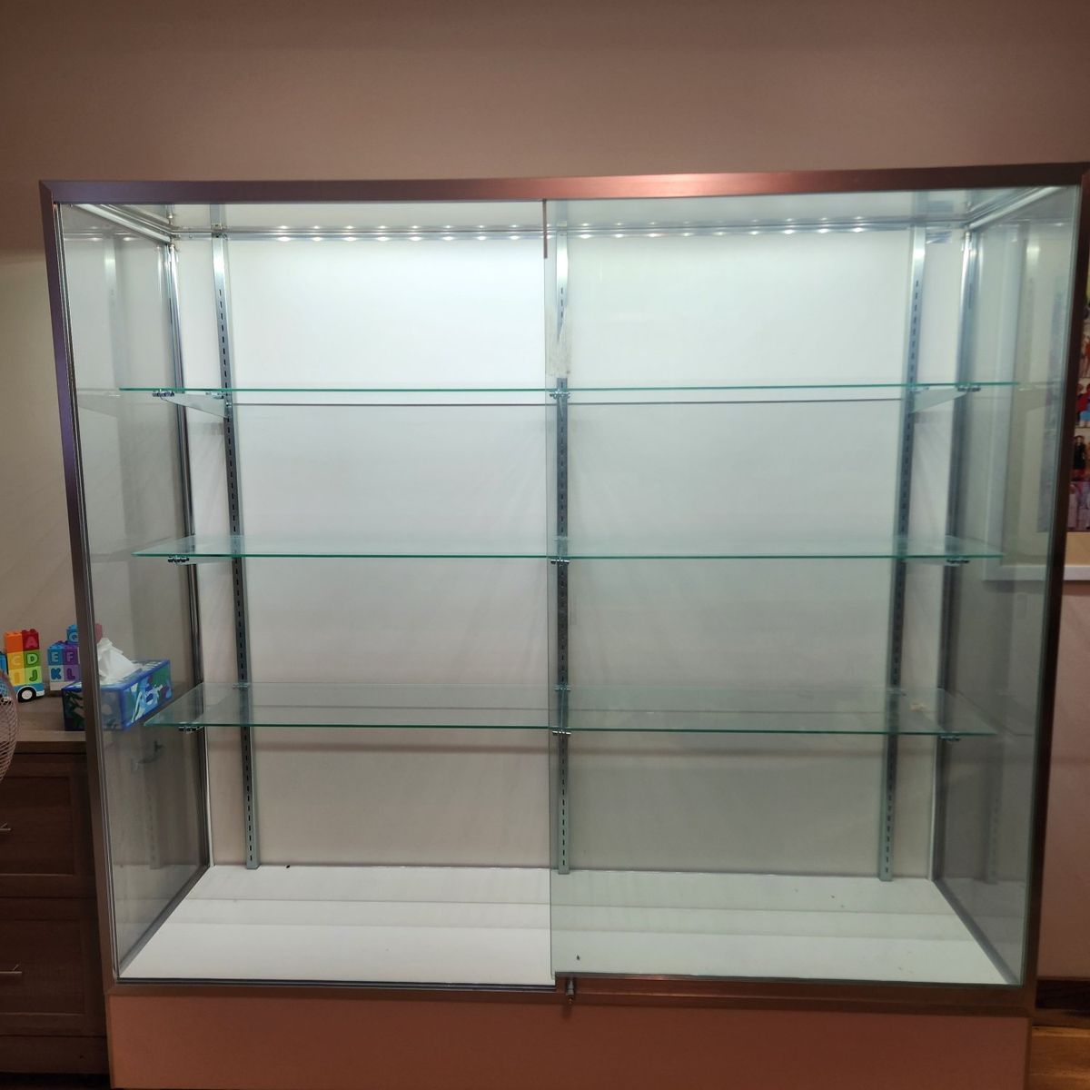 glass display case