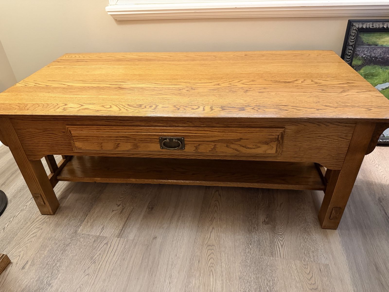 Mission style end table and coffee table