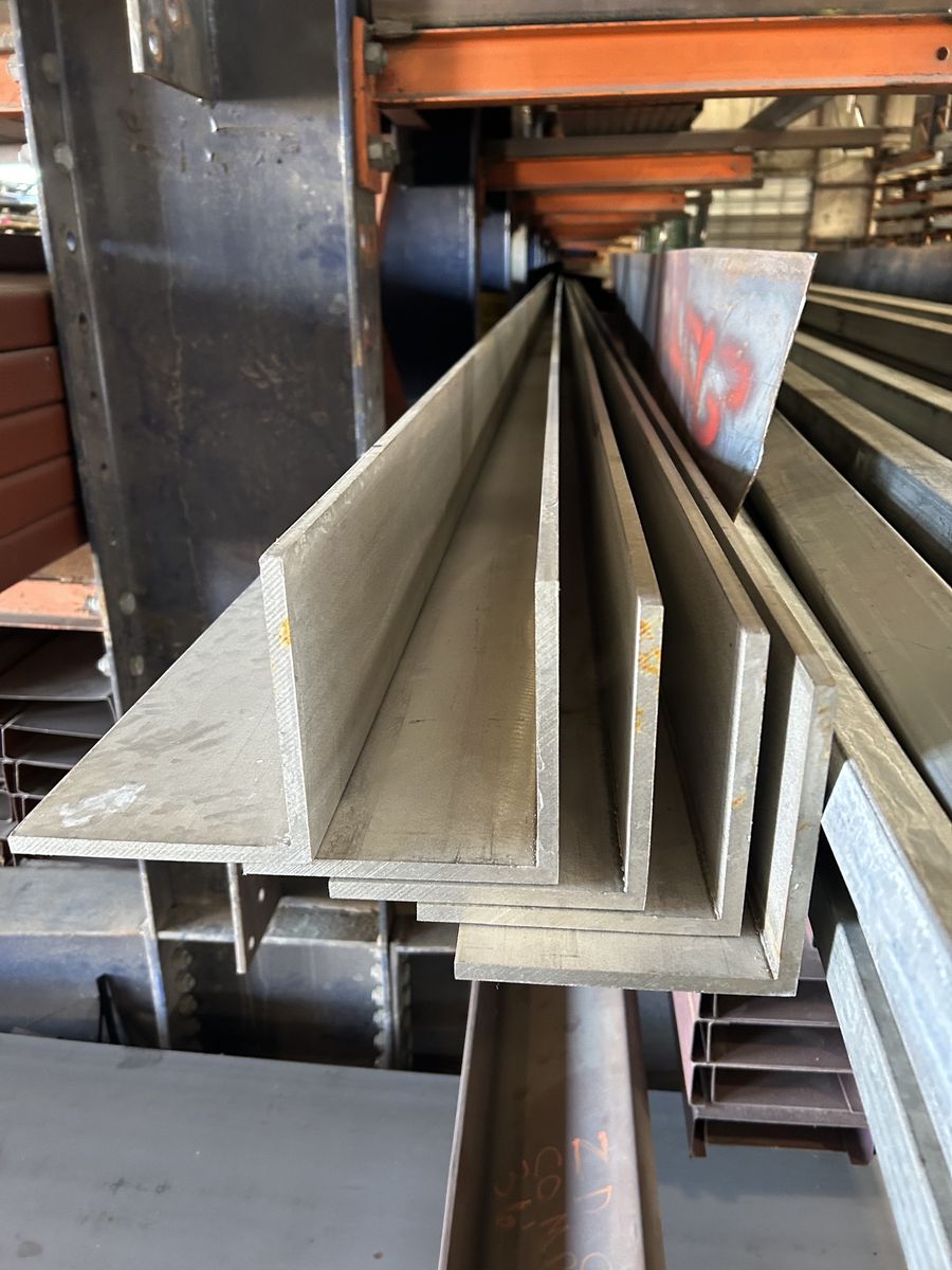 Stainless Steel Angle (304 grade) 6" x 6" x 3/8" × 25' - $2495.00 each