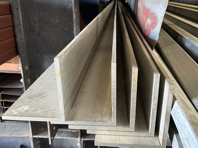 Stainless Steel Angle (304 grade) 6" x 6" x 3/8" × 25' - $2495.00 each
