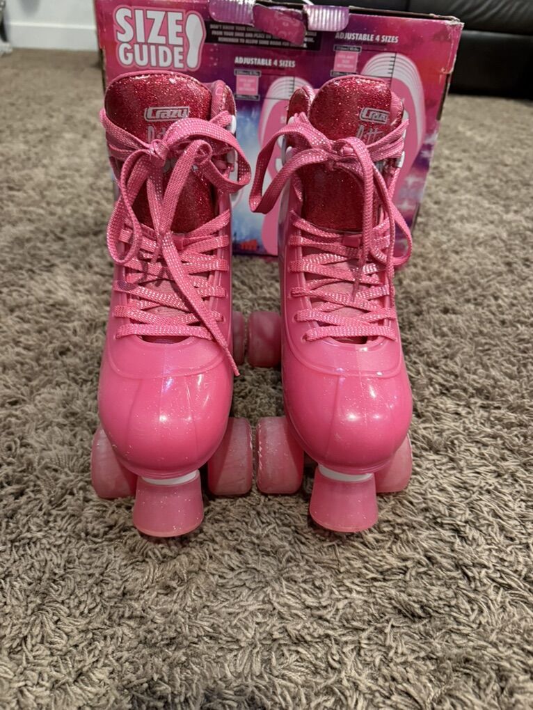 Girls Size 3-6 adjustable Roller Skates