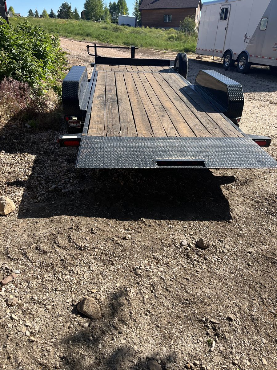 Heavy duty, tilt deck, equipment trainer