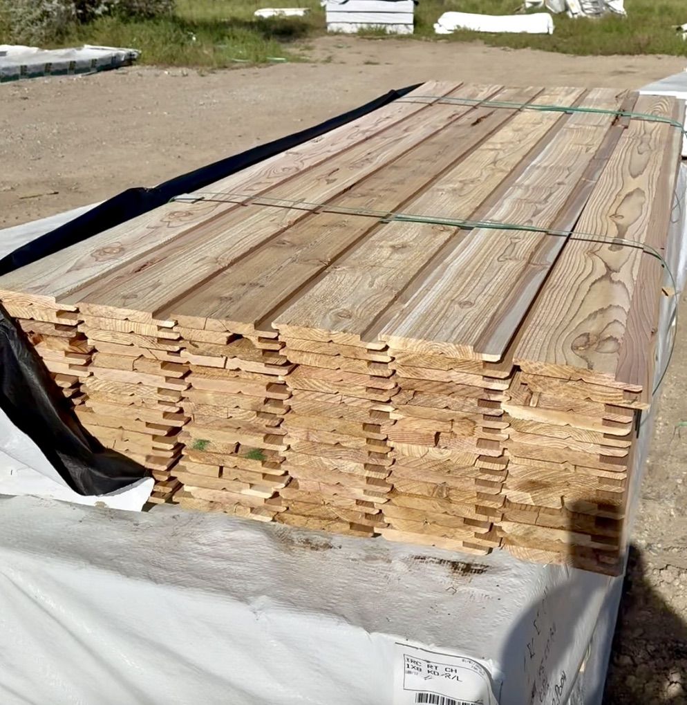 1×8 Cedar Shiplap Mill Grade