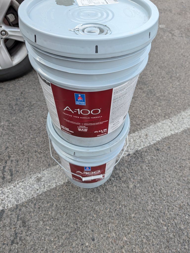 Sherwin-Williams A-100 Exterior Acrylic Latex Paint - 7068 Grizzle Gray (5 Gallon)