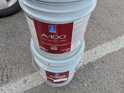 Sherwin-Williams A-100 Exterior Acrylic Latex Paint - 7068 Grizzle Gray (5 Gallon)