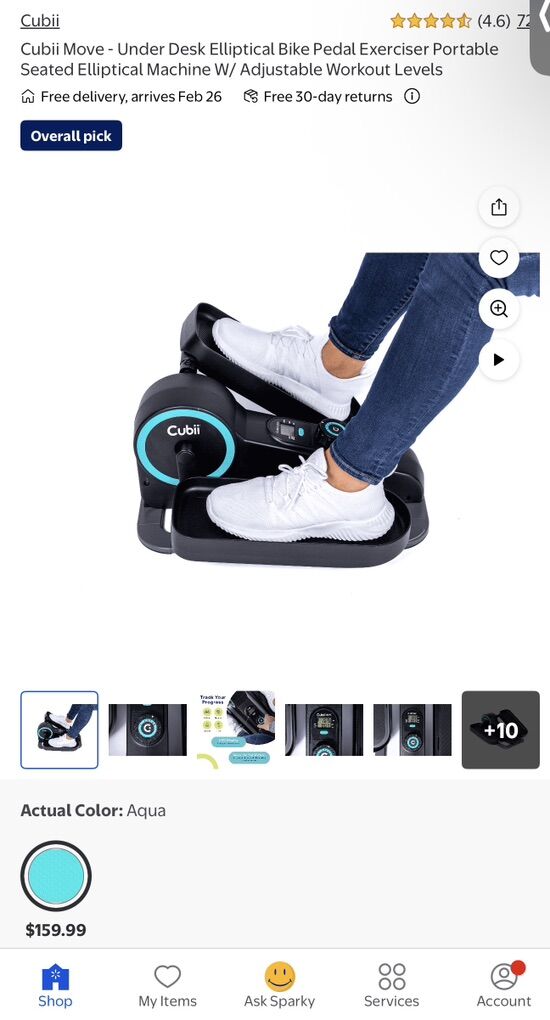 Under Desk Elliptical Bike Pedal Exerciser