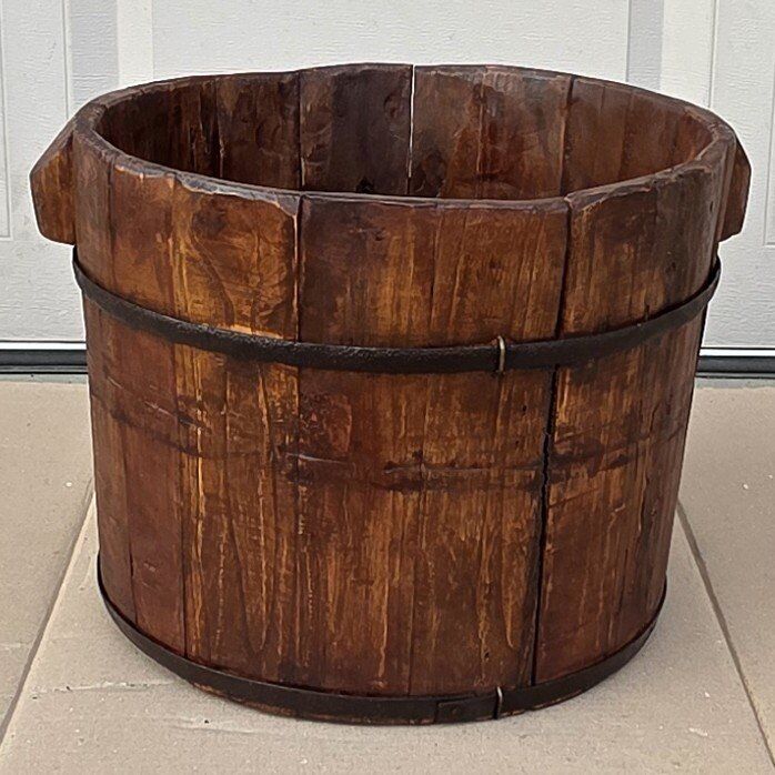 Vintage Royola Pacific Wooden Stave Bucket