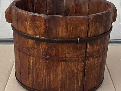 Vintage Royola Pacific Wooden Stave Bucket