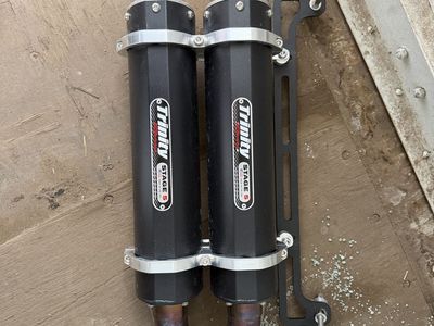 Trinity Stage 5 Dual Exhaust System ATV/UTV Performance Slip-On Mufflers