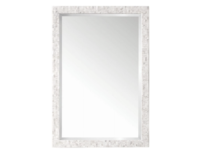 New in Box James Martin Mother of Pearl.Callie 26.0 in. W x 38.0 in. H Rectangular Framed Wall Bathroom Vanity Mirror
