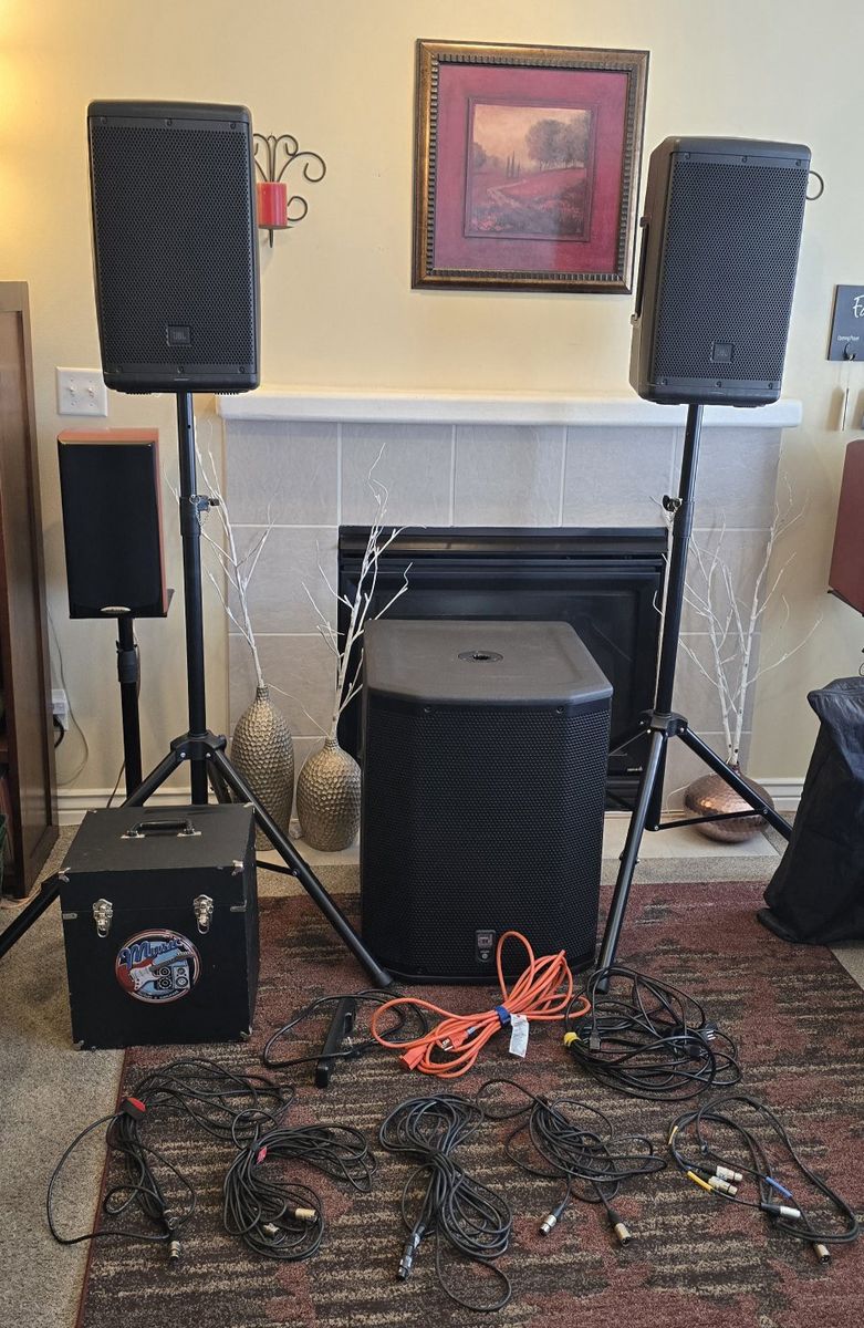 JBL PA / DJ Speaker system, Eon610, PRX618s sub