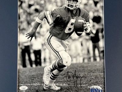 Steve Young Signed Photo San Francisco 49ers BYU 10x13 JSA COA Autograph Rare Limited Edition 4/25 made Authentication Sticker
