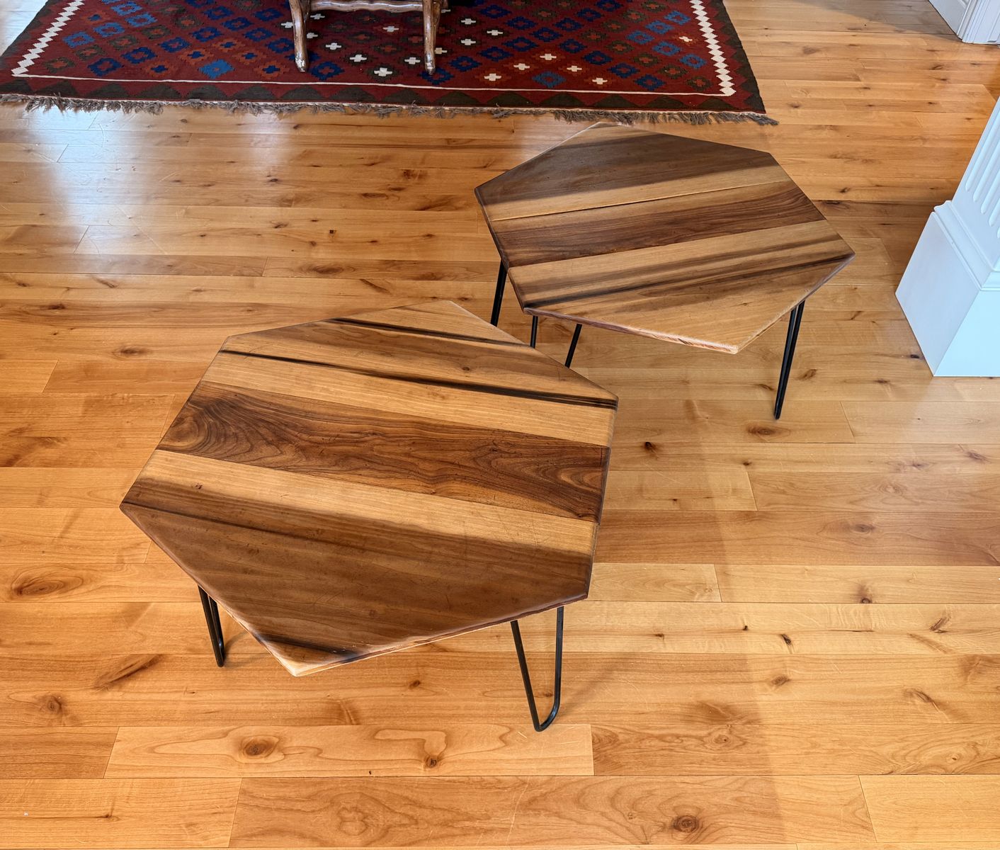 Handmade Wood End Tables