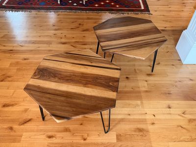 Handmade Wood End Tables