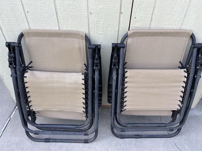 Two Gravity Lawn Chairs