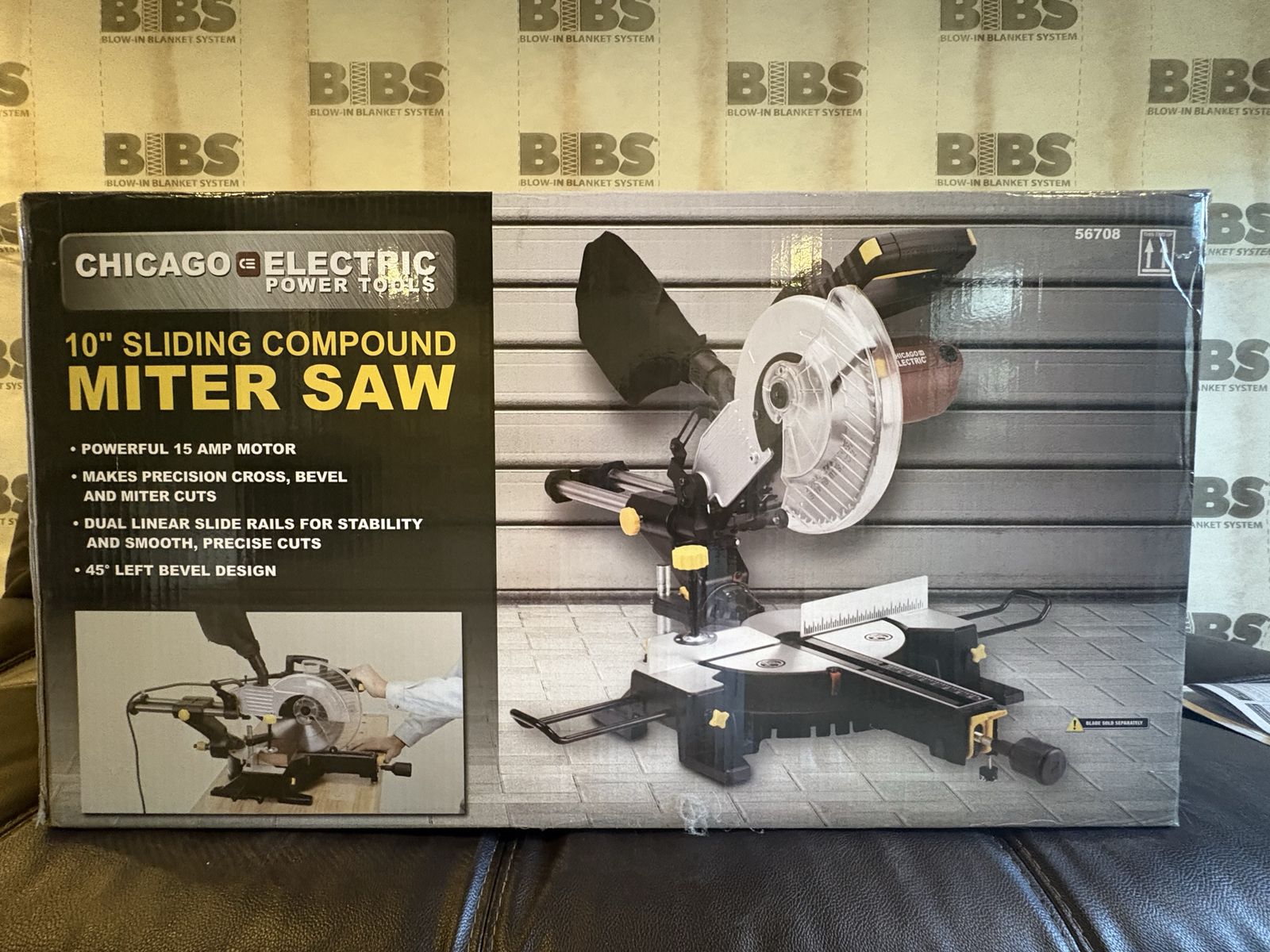 Chicago Electric 10" Sliding Compound Miter Saw - Model 56708