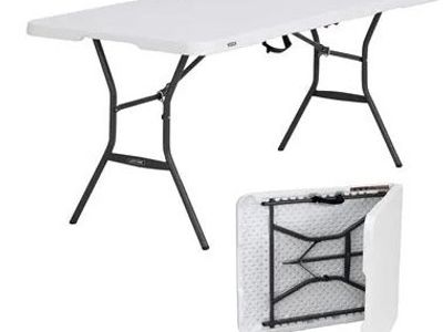 Lifetime fold in half 6 ft table