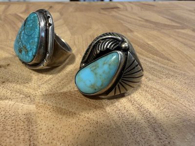 Sterling Silver and Turquoise Rings