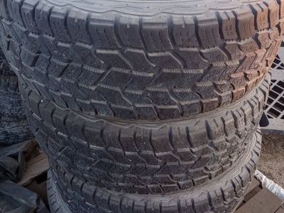 Toyota truck rims and tires LT265/70R17 Big O Big Foot A/T good tread