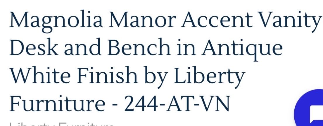 Vanity Table & Bench