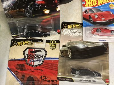 Hot Wheels Premium Fast & Furious Vintage Racing Ferrari 250 GTO Honda NSX Lot
