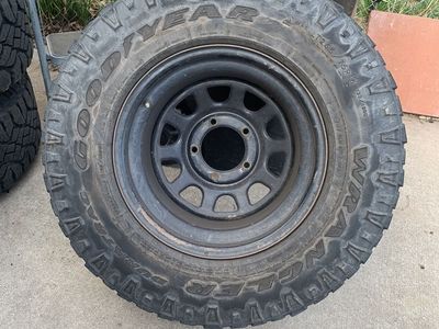 265-75-r15 Good Year Duratrack With Rims