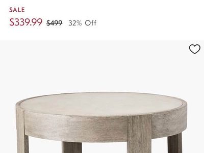 Portside Outdoor Round Coffee Table