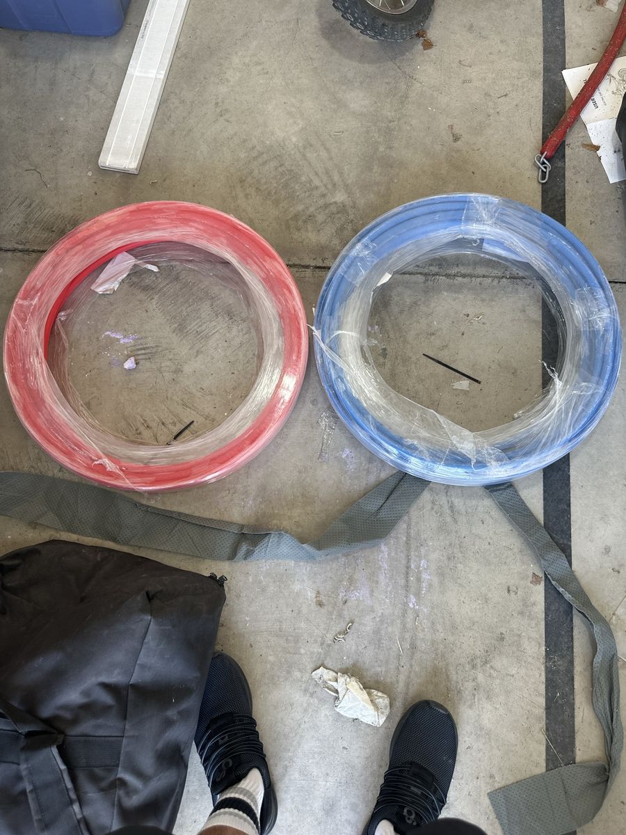 PEX-B Plumbing Pipe - Red & Blue Coils, Partial 100ft Rolls