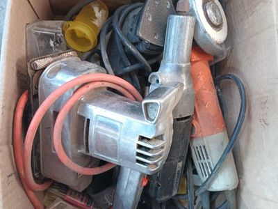 Box of Vintage Power Tools