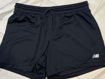 NWOT LRG Black Mesh New Balance, Running Shorts