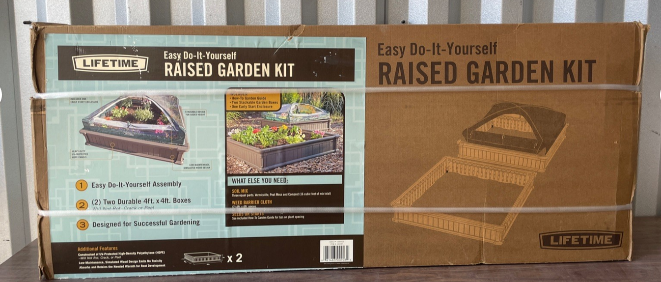 Lifetime 60053 Easy Do It Yourself Raised Garden Bed Kit New In Box