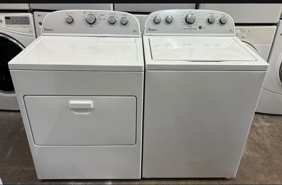 Whirlpool White Top Load Washer & Electric Dryer Set - Delivery Available