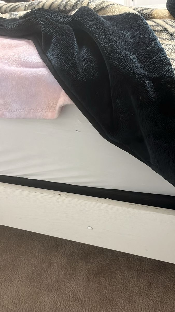White Wooden Bed Frame