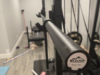 Barbell from Wasatch Pro Fitness - used only a few times, Black, 20kg