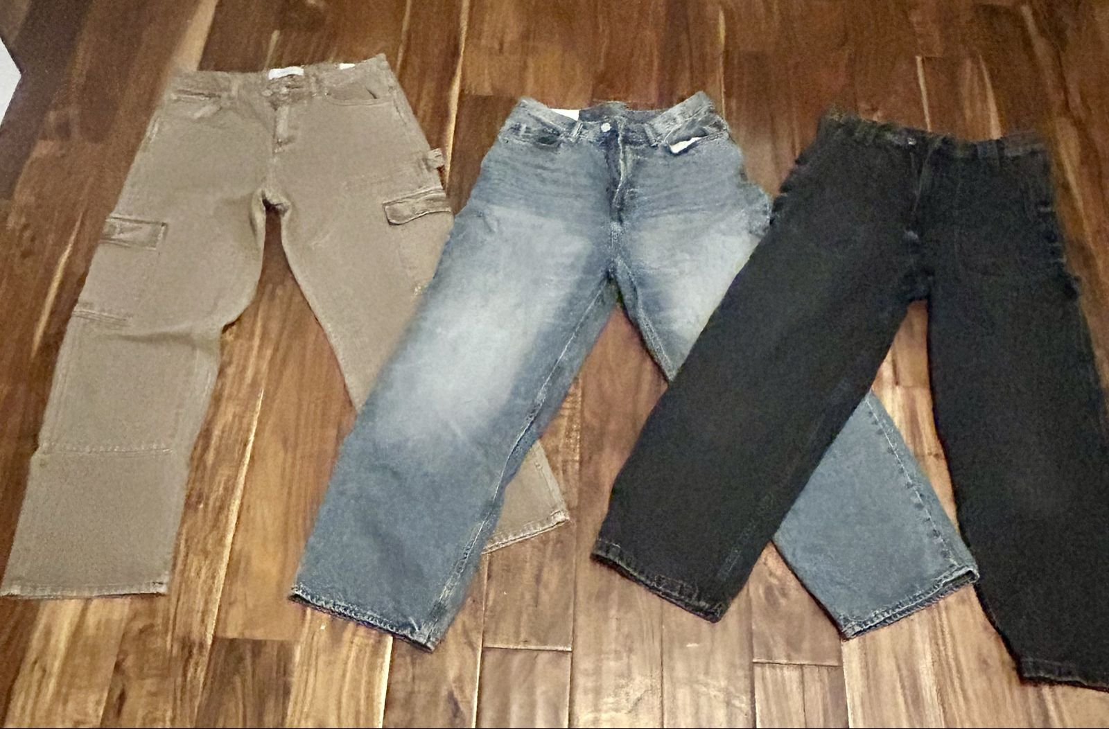 Lot of 3 Men's Baggy & Cargo Jeans H&M size 30