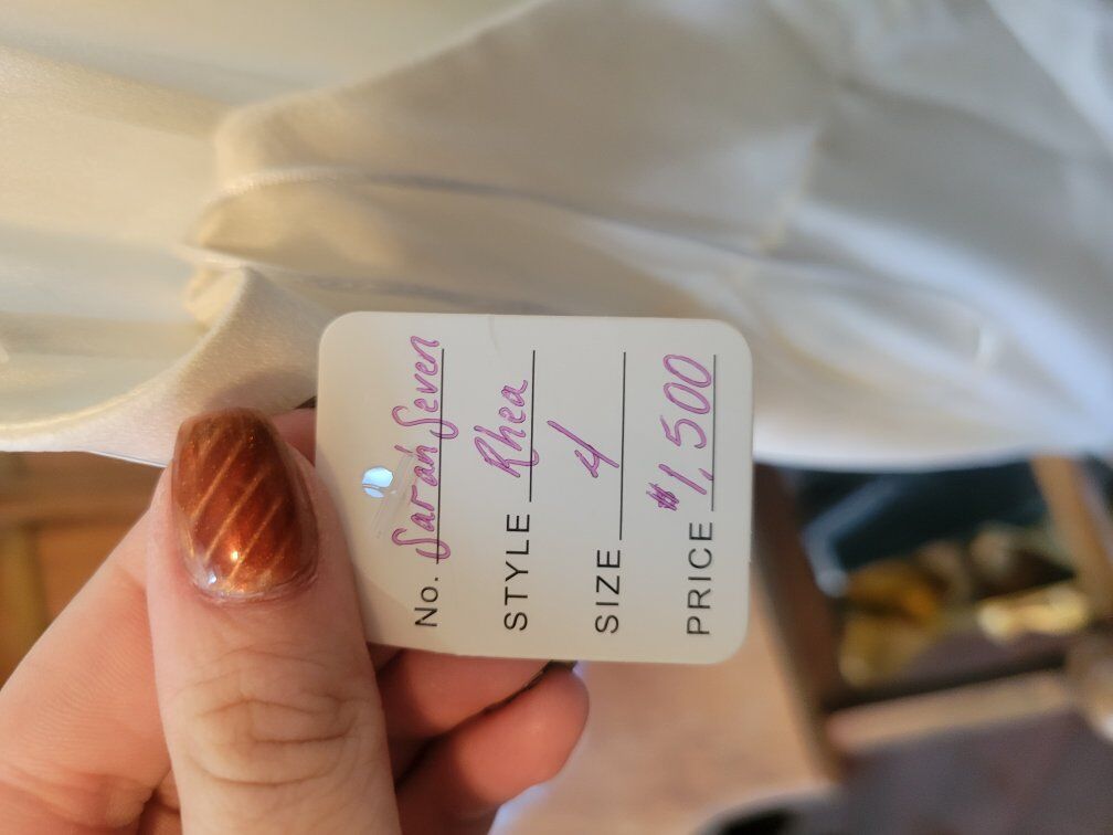 Sarah Seven “Rhea” Wedding Dress – Size 4 (OBO)